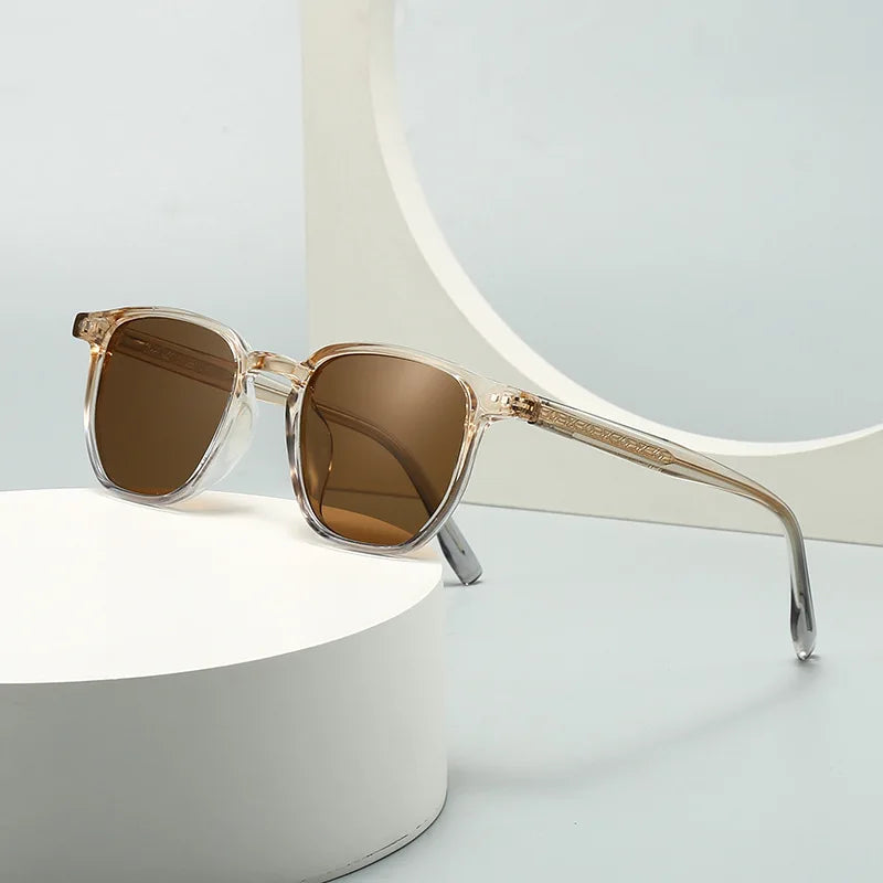 JNPCXI Square Men Sunglasses Fashion Shades Quality UV400 Retro Rivets Women Luxury Gray Sun Glasses