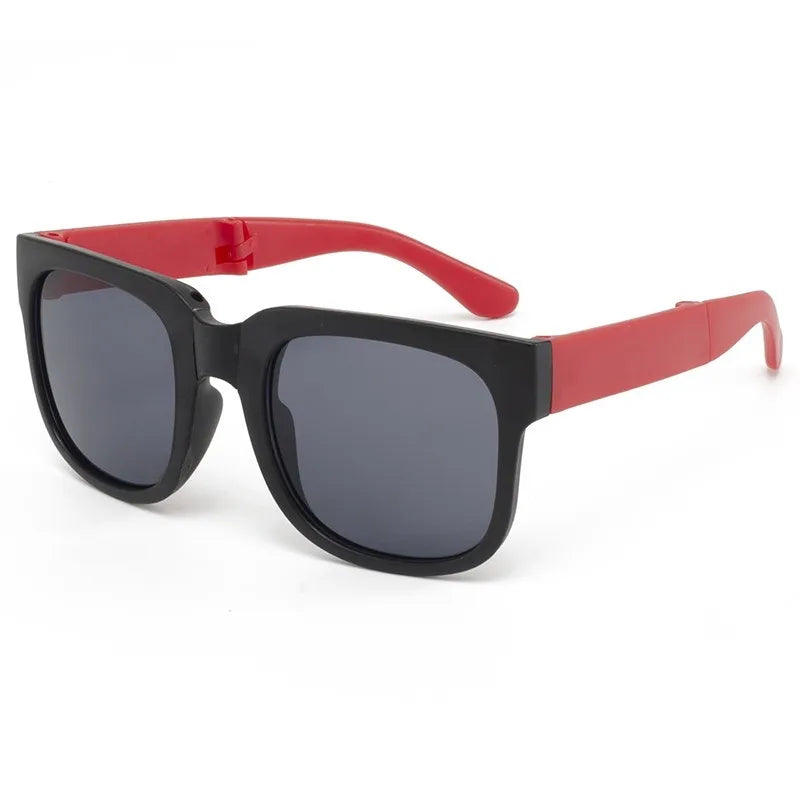 Candy Color  Sunglasses for Kids Folding Large Frame Sunglasses Children's Folding Glasses