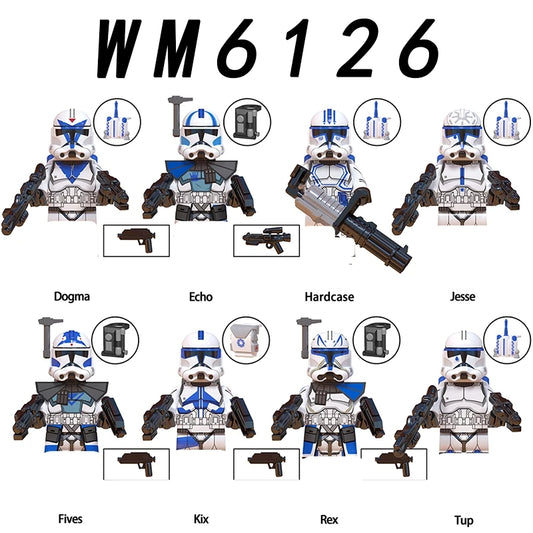 8pcs Anakin Darth Vader Obi-Wan Cal Kestis Jedi Star Wars Mini Man Figures M18