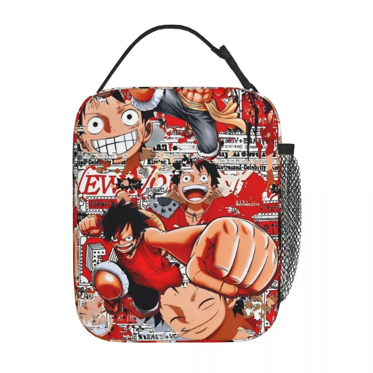 One Piece Monkey D Luffy Anime Insulated Lunch Thermal Bag Work School Bag