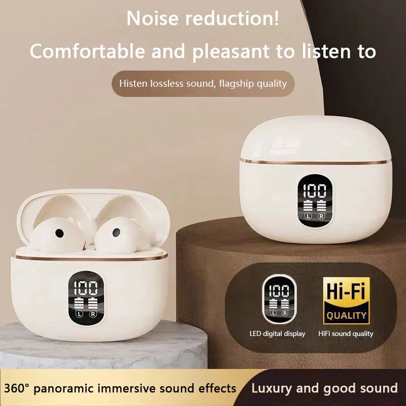 BMAD True Wireless Earphone Bluetooth 5.3 HiFi Stereo Headphones Battery Life Lasting Power Display For Iphone Samsung Huawei