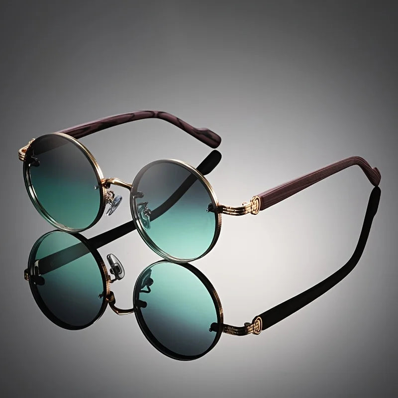 1 Piece of Retro Small Frame Round Punk Simple and Fashionable Men's and Women's Glasses