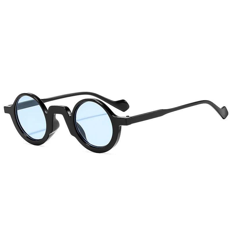 JNPCXI New Retro Small Round Punk Women Sunglasses Fashion Green Shades UV400 Trending Men Leopard Sun Glasses