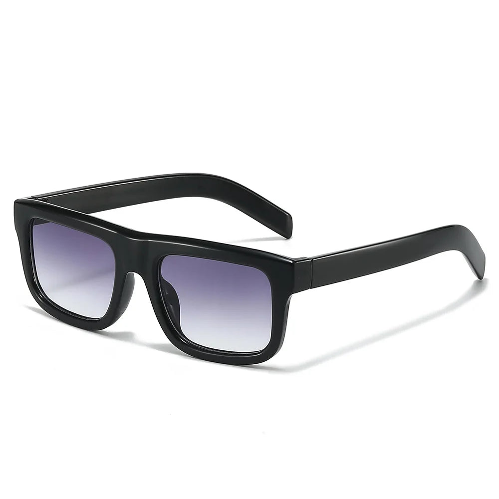 JNPCXI New Square Sunglasses Women Fashion Black Orange Gradient Shades UV400 Retro Men Sun Glasses