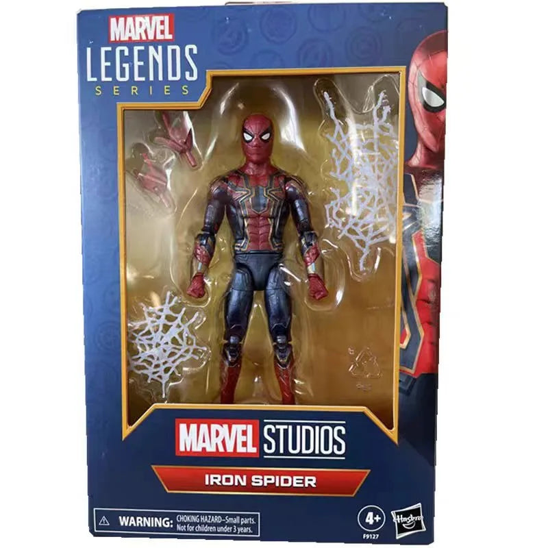 Original Hasbro Marvel Legends Series Iron Spider Anime Figure Toys Collection Gifts