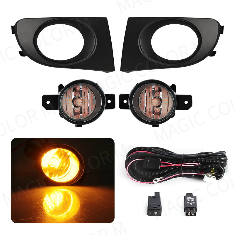 LED Fog Lamps For Nissan Sylphy Sentra Bluebird 2004 2005 2006 2007 2008 Front Bumper Driving Daytime Running Lights Headlights