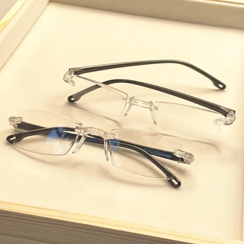 3 Classic Flat Frame Glasses At 0 Degrees Suitable for Men and Women To Wear Perfect Daily Accessories and Ideal Gift Choices