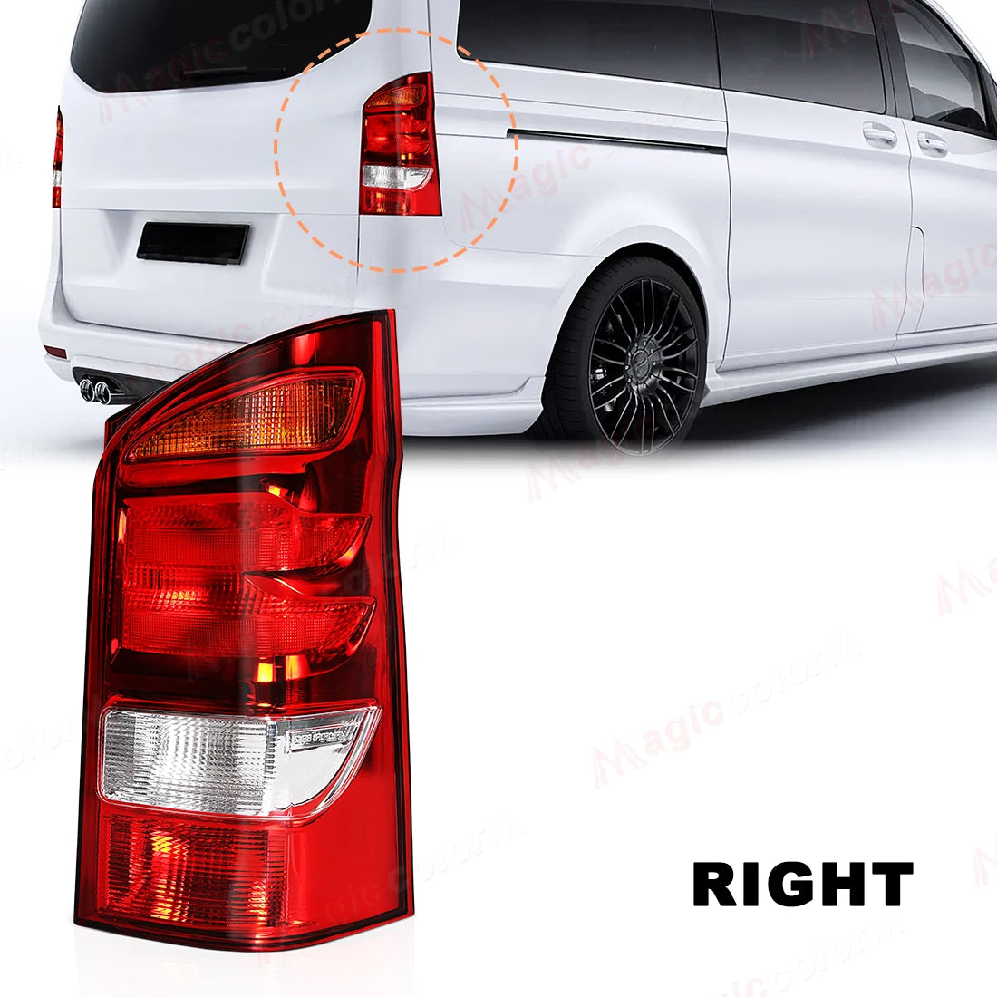 Left/Right Tail Lamp For Mercedes-Benz Vito V-Class W447 2015 2016 2017 2018 2019 2021 2022 Tail light Assembly Car Accessories