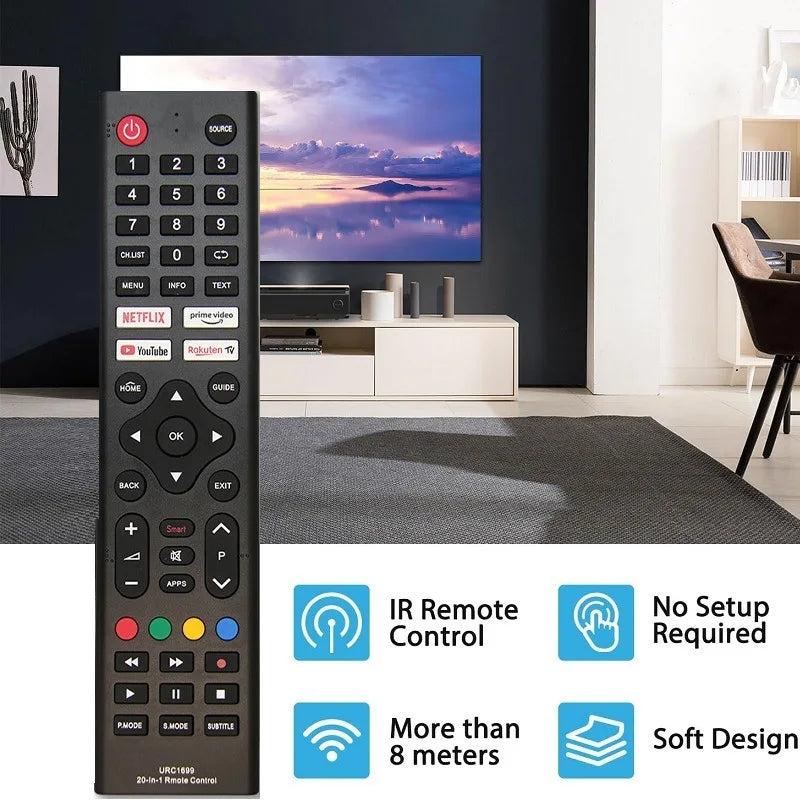 Multi-Functional Universal URC-1699 Remote Control For Samsung Sony Philips Sharp Panasonic Toshiba Hisense Skyworth Sanyo