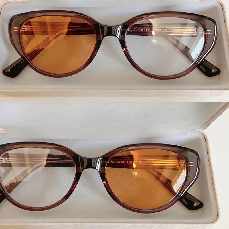 Photochromic Eyeglasses for Woman Anti Radiation Cat Eye Glasses