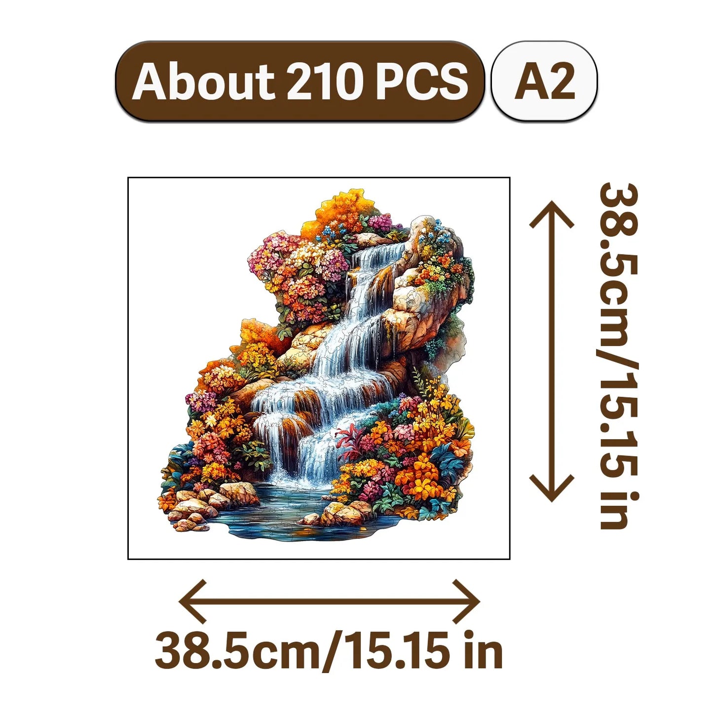 Autumn Scenery Wooden Jigsaw Puzzle Art Style Wooden Decor Painting Christmas and Halloween Gift Toy for Teen and Kid