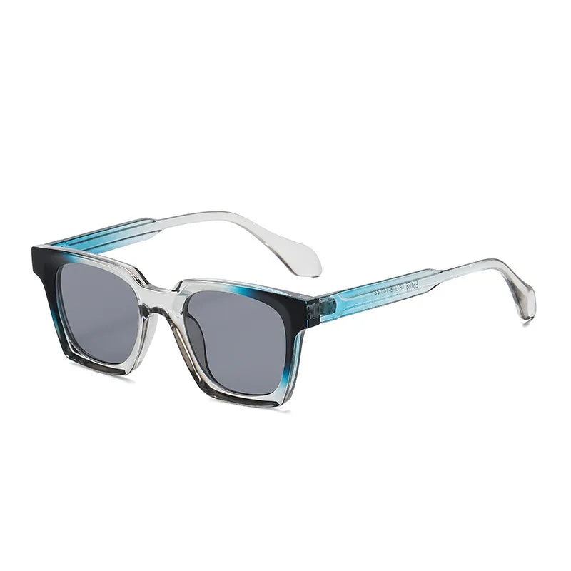 JNPCXI New Square Double Color Sunglasses Women Fashion Shades UV400 Men Trending Sun Glasses