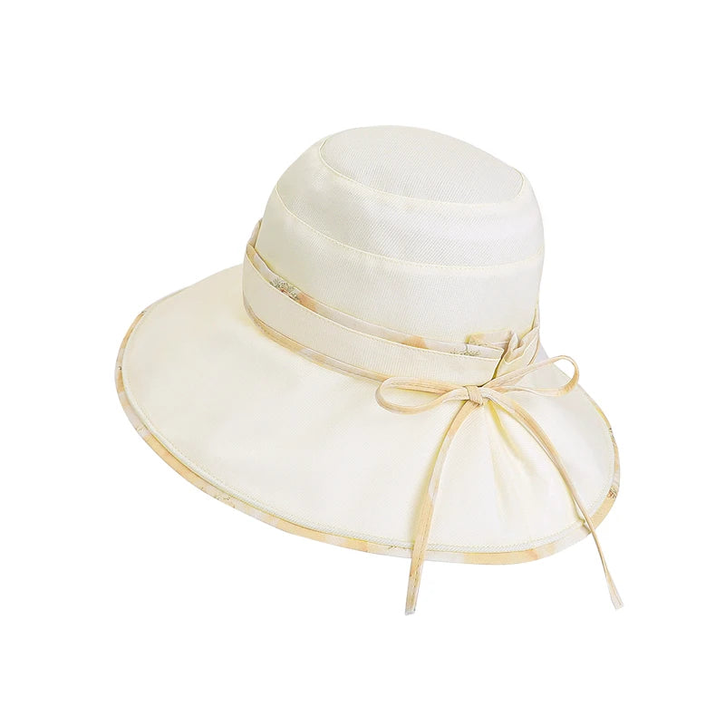 6144-New spring and summer outdoor sun protection hats for ladies, stylish and versatile wide-brimmed fisherman hats,suitablefor