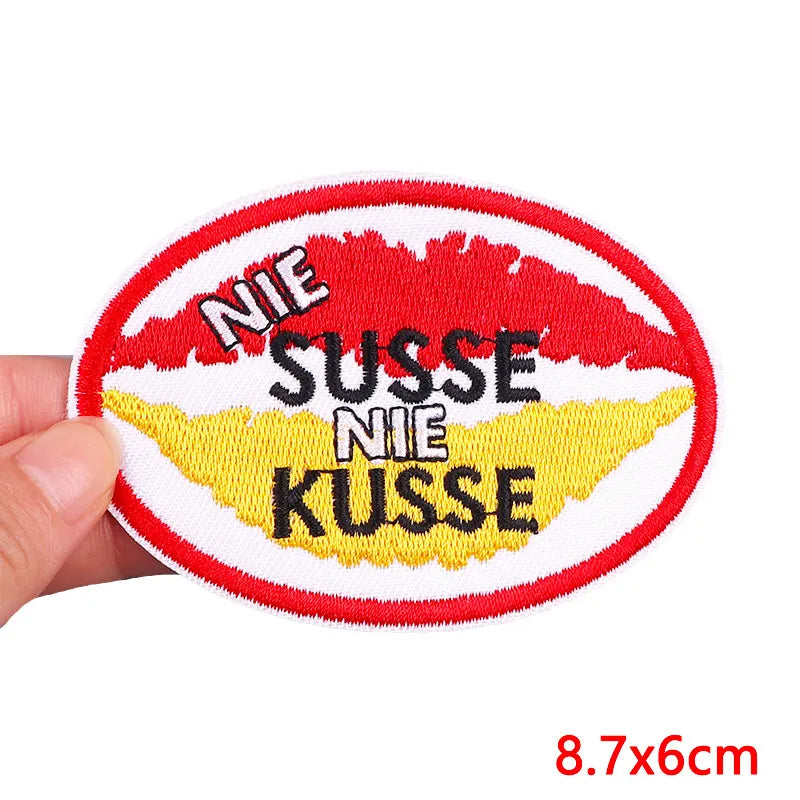 Netherland Oeteldonk Emblem Embroidery Patch Iron On Patches For Clothes DIY Star Heart Carnival For Netherland Embroidery Patch