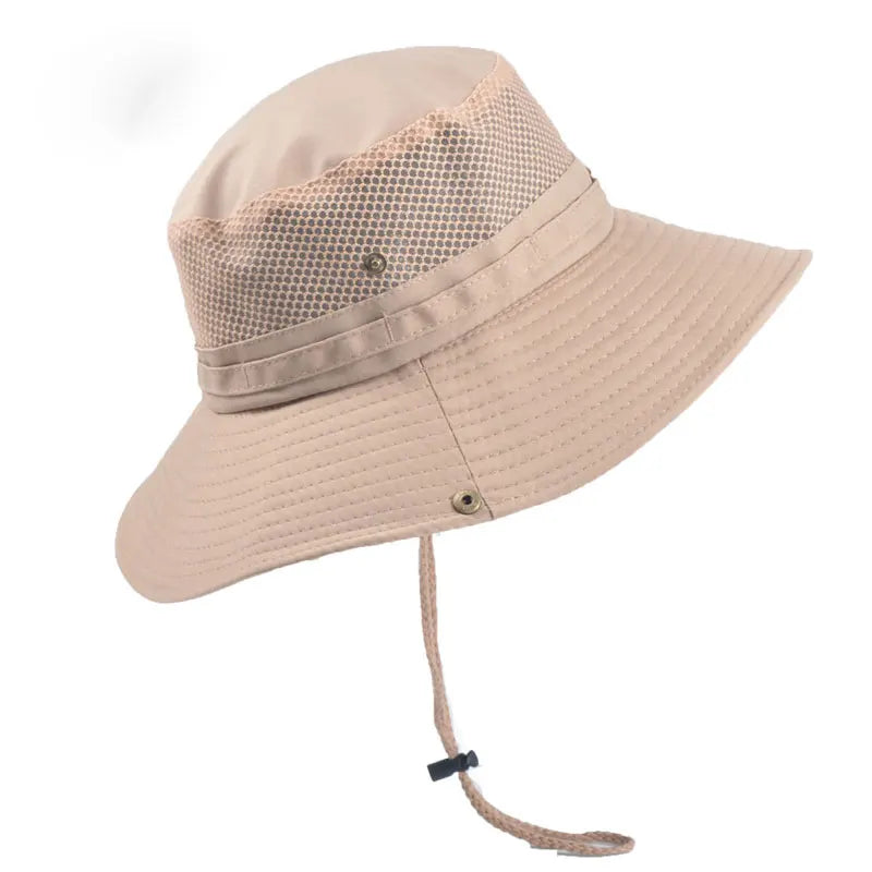 Xinbaoguan 100% Polyester 9044 Summer Outdoor Sunshade and Sunscreen Sun Hat Fishing Fisherman Hat Men's and Women's Benny Hat