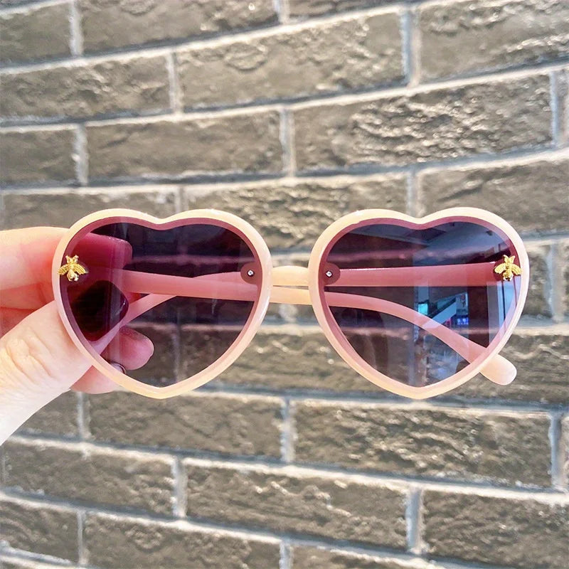New Retro Love Frame Little Bee Youngsters's Decorative Glasses Fashion Youngsters's Glasses