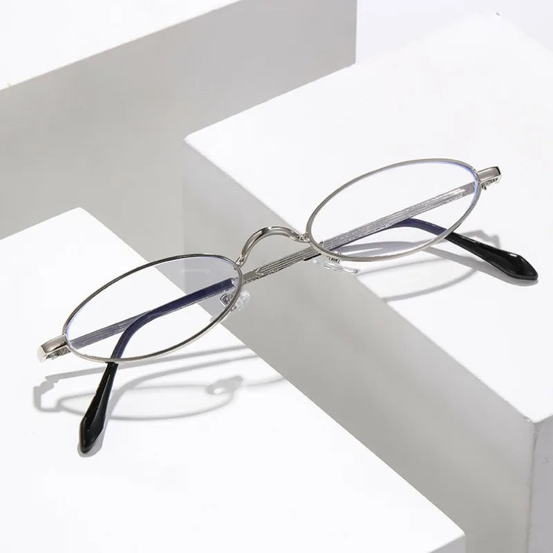 New fashion anti-blue glasses metal small frame fashion glasses For Woman