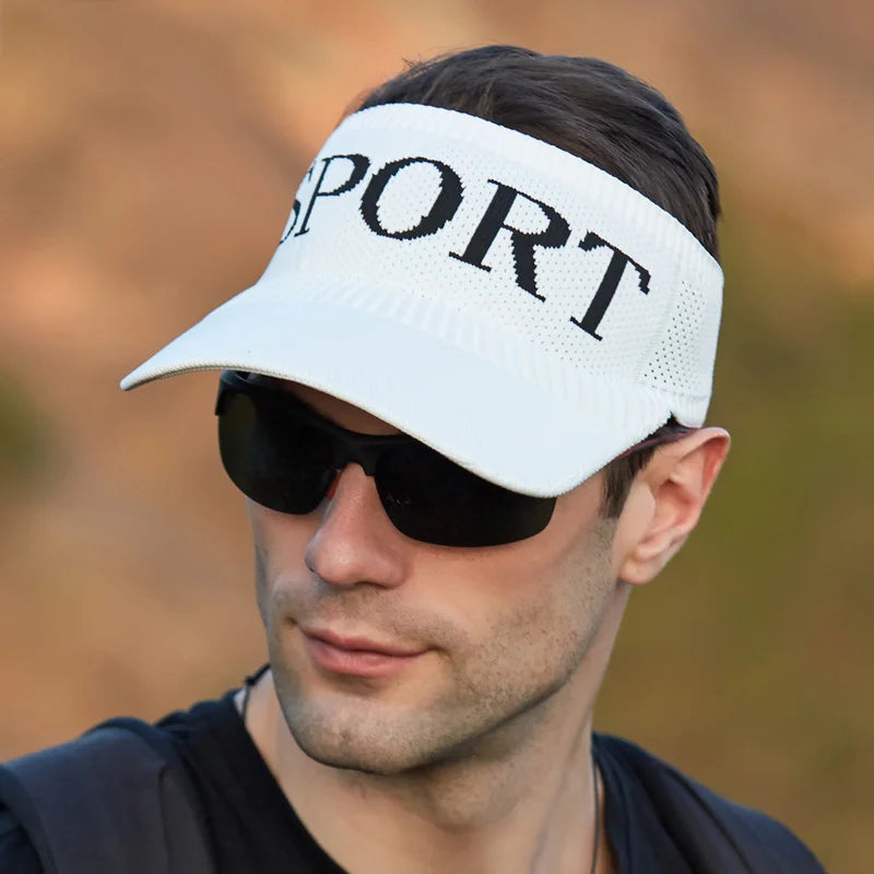 Summer hat Men's sunblock visor Outdoor sports baseball cap Running empty cap Sun cap