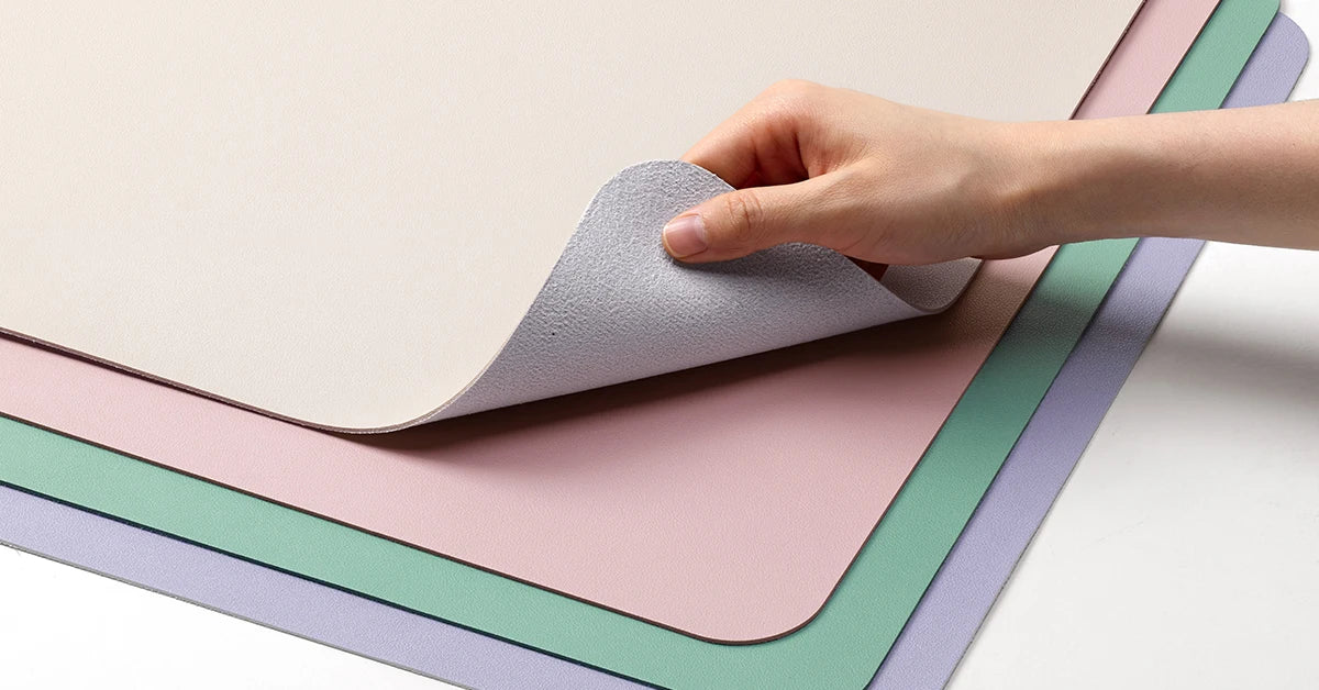 Leather Desk Protector, Office Mat, Large Mouse Mat, Non-Slip Mouse Pad, Desk Pad, Waterproof Writing Pad for Office and Home