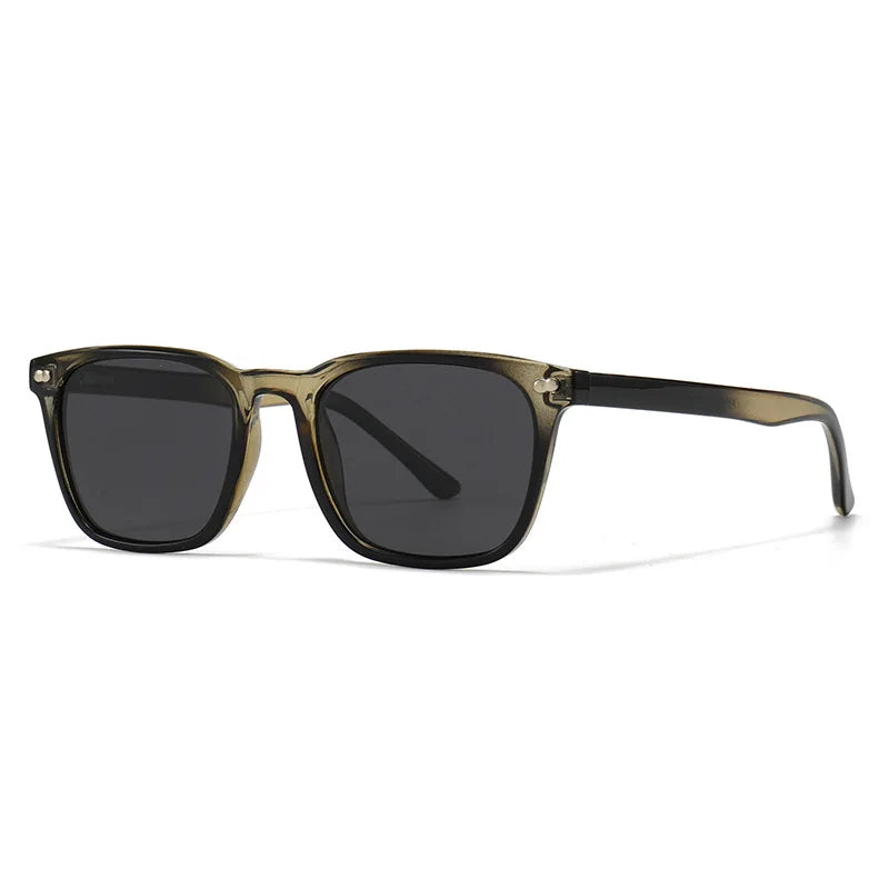 JNPCXI New Vintage Polarized Rivets Polygon Square Leopard Women Sunglasses Fashion Men Shades UV400