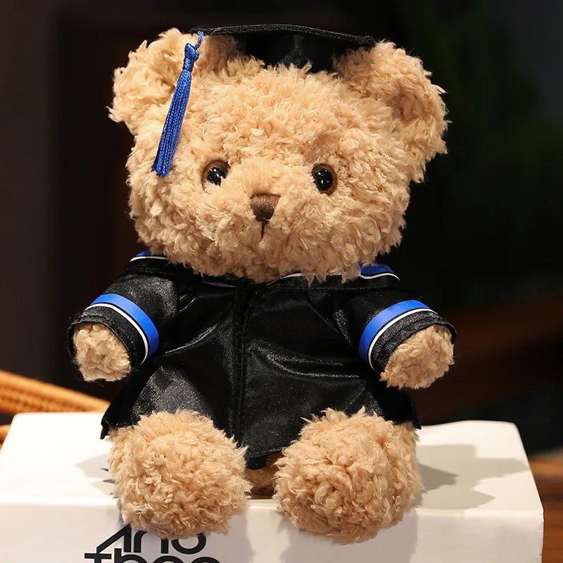 Doctor's Clothing Teddy Bear Doll Plush Toy Small Sitting Bear Doll Boys Girls Students Graduation Gift