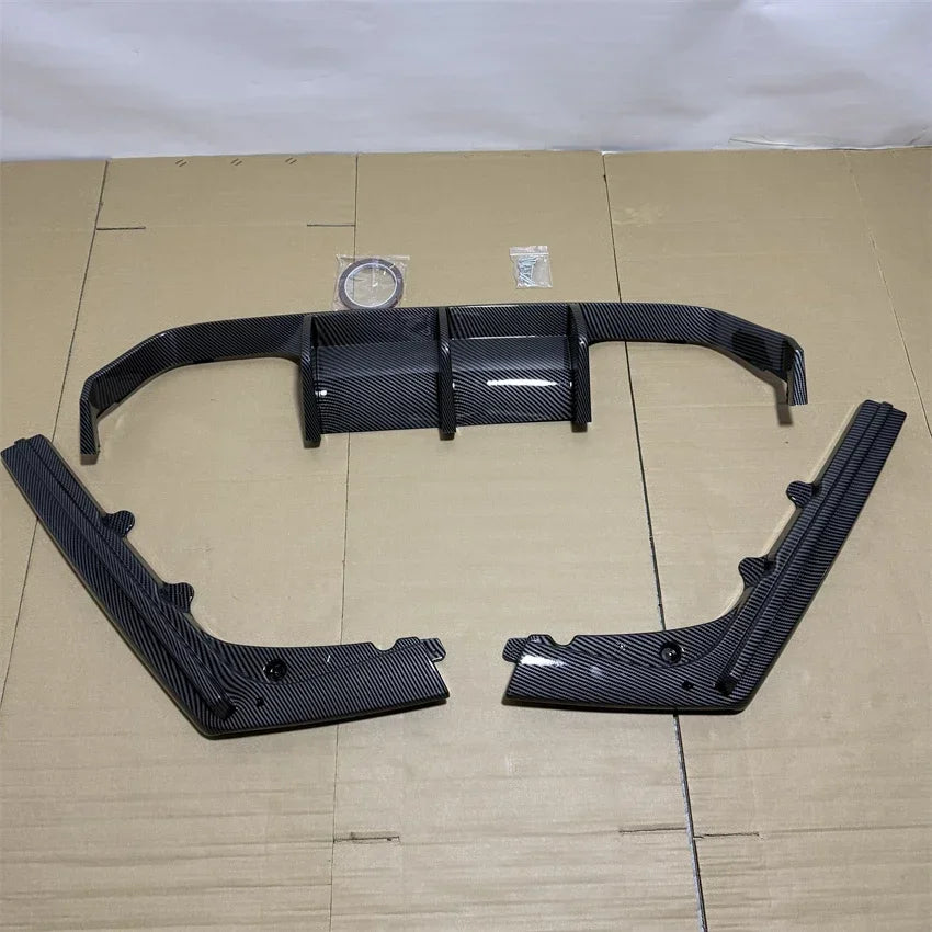 For BMW M3 F80 M4 F82 F83 2015-2020 Car Rear Bumper Diffuser Tail Splitter Spoilers Protector Guard Lip Body Kits Gloss Black