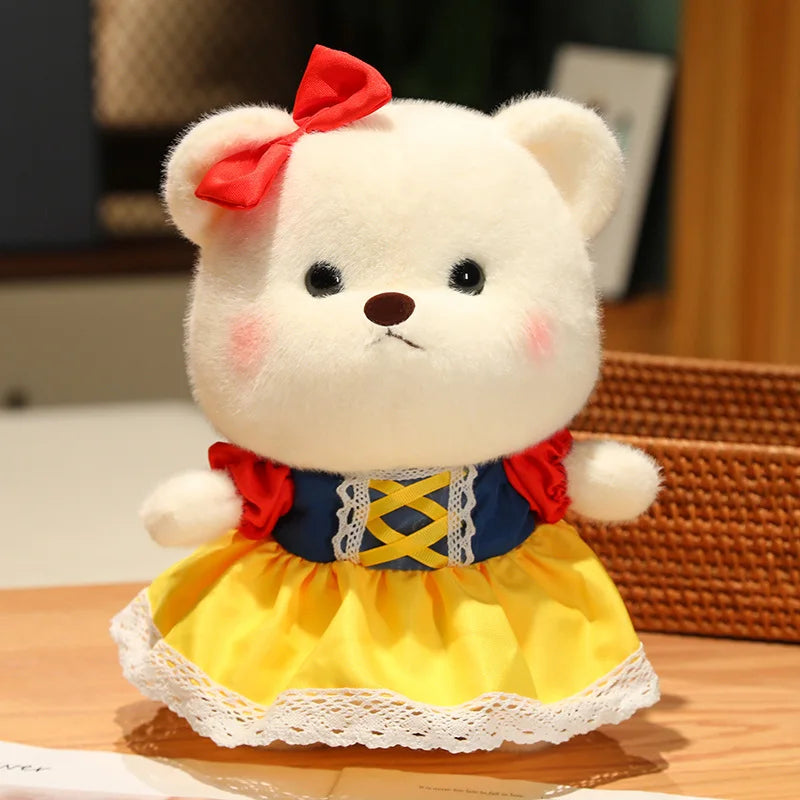 Lovely Girl Heart  Bear Plush Toys Kawaii Sfuffed Animals Soft Baby Sleeping Doll Valentine's Day Gift For Selfie Props