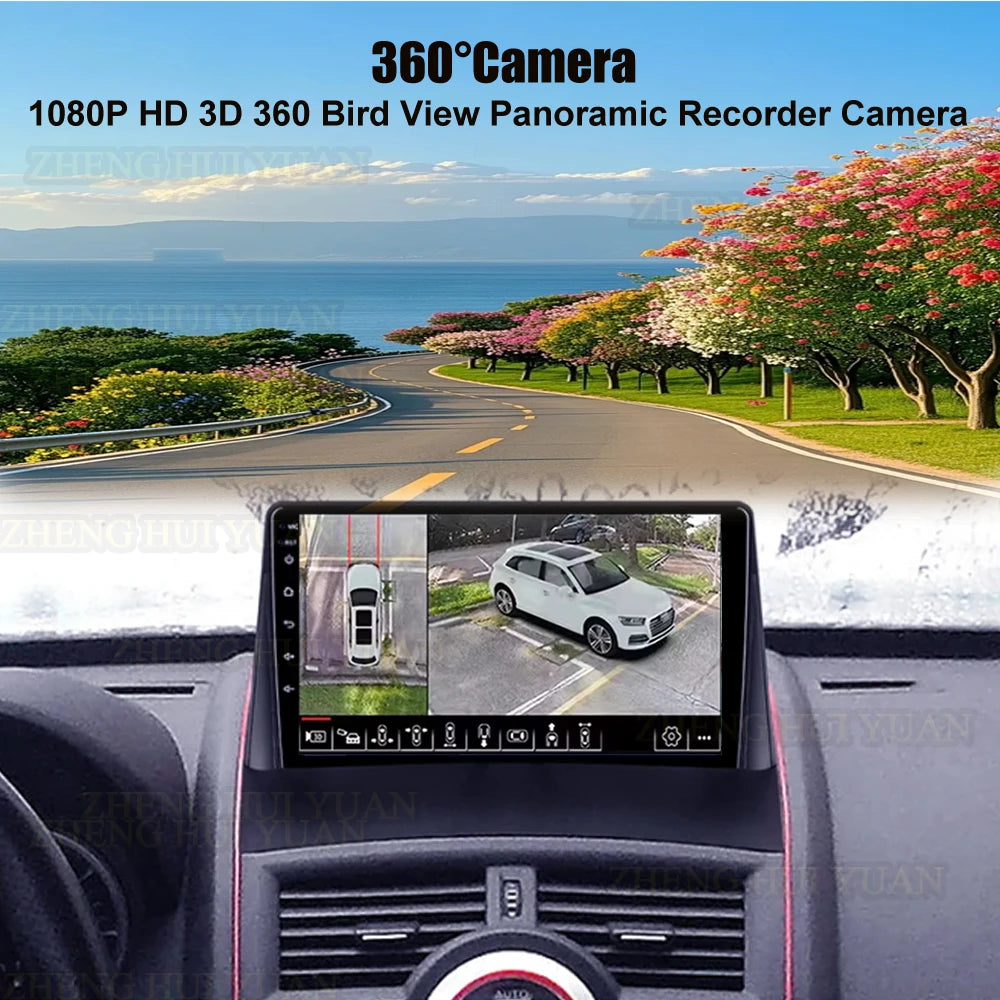 For Renault Megane 2 2002-2009 2K QLED Android 15 Android Car Radio Multimedia Video Player GPS Stereo CarPlay 4G Navigationv BT