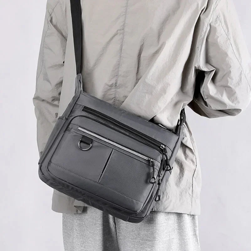 2026 New Shoulder Men's Bag Waterproof Oxford Luxury Design Crossbody Handbag Large Capacity Messenger Bags for Men
