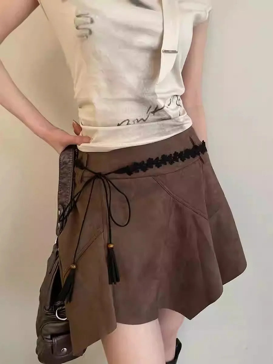 Bohemian Retro Folk Style Waist Chain Female Korean Version Of The New Dress With High-Grade Belt With White Waist Rope