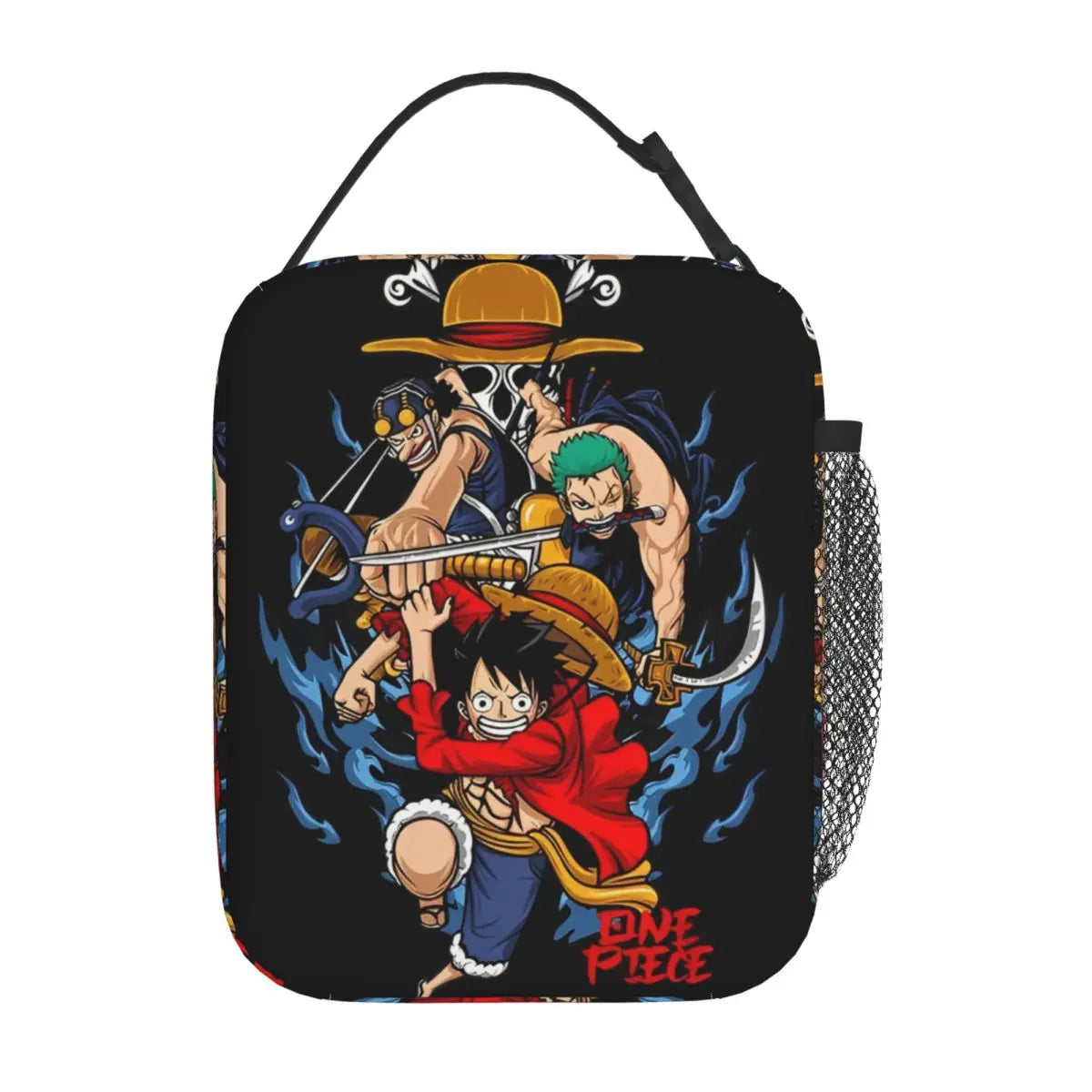 One Piece Monkey D Luffy Anime Insulated Lunch Thermal Bag Work School Bag