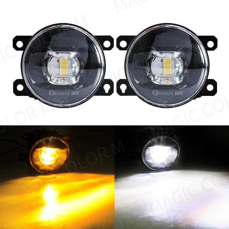 For Mitsubishi Lancer 2015 2016 2017 LED Daytime Running Light DRL Turn Signal Daylight Waterproof Fog Head Lamp Car Accessories