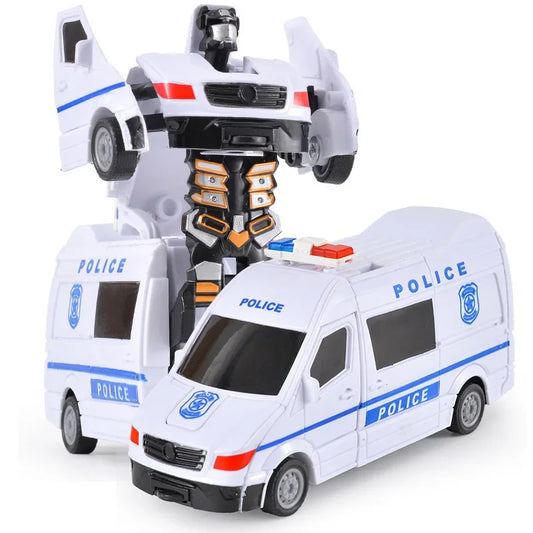 Shape-shifting AutoRobot Car Toy inertial impact one-button puzzle collision M19