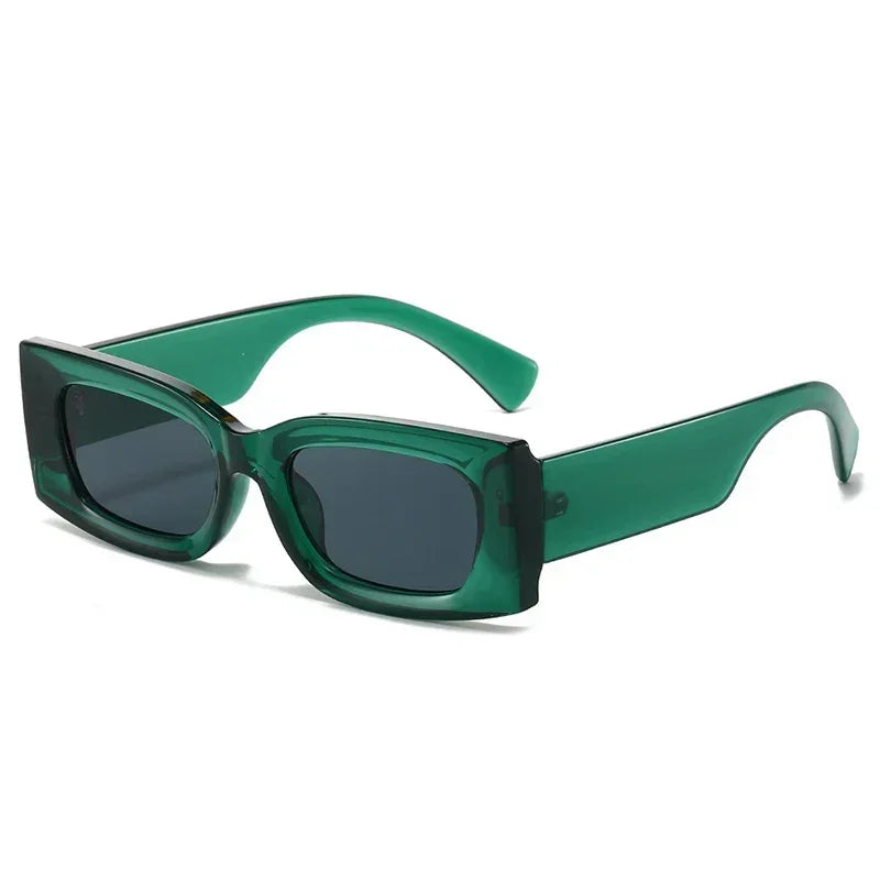 JNPCXI Ins Popular Fashion Square Candy Color Women Sunglasses Retro Gradient Yellow Men Shades UV400 Sun Glasses