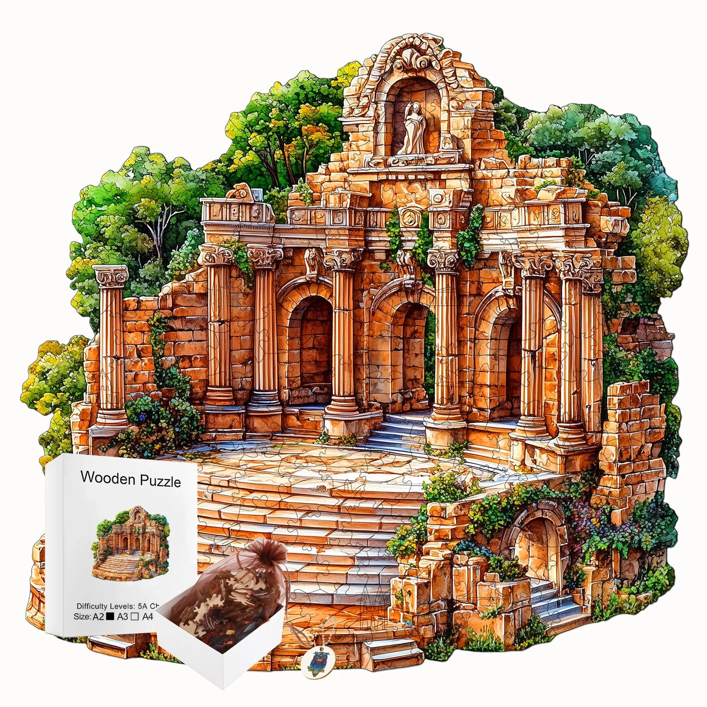 Exquisite Unique Wooden Jigsaw Puzzle Home Wood Decor Christmas and Halloween Gift Toy for Teen and Kid