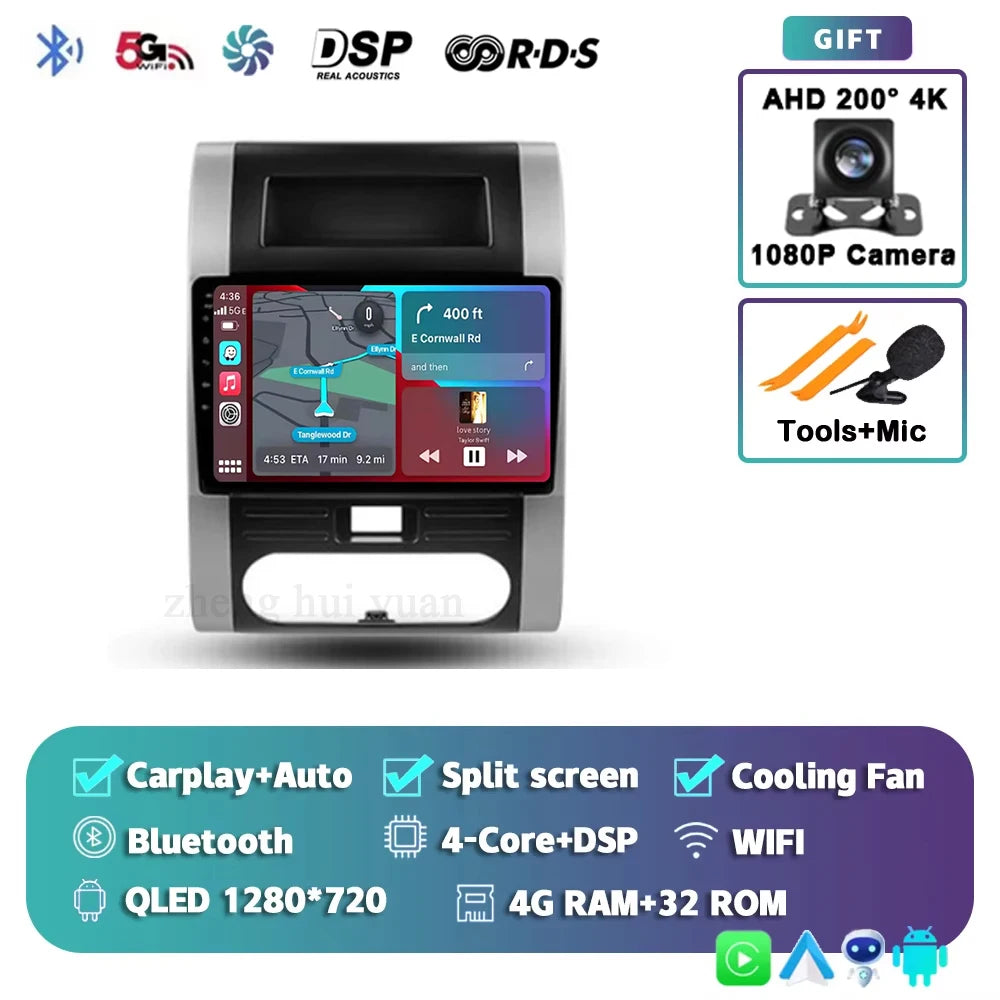 For Nissan X-Trail 2 T31 2007 - 2015 Android 15 4G WIFI Car Radio Carplay Auto Multimedia Stereo Video Player GPS Navigation BT