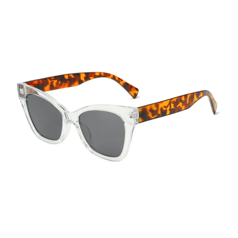 JNPCXI Retro Cat Eye Women Sunglasses Fashion Transparent Shades UV400 Men Trending Sun Glasses