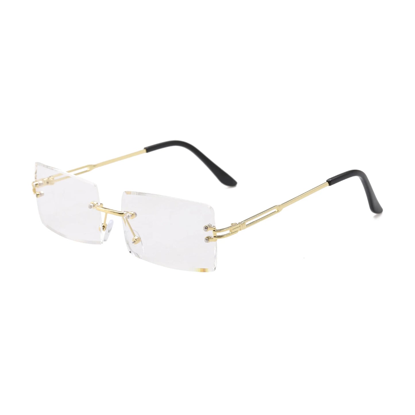 Frameless Trimmed Square Sunglasses Fashion Sunglasses Women European and American Trend Eyewear