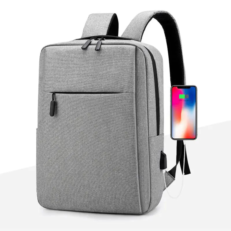 Versatile Business Bag USB Rechargeable School Bag Waterproof Laptop Bag Backpack