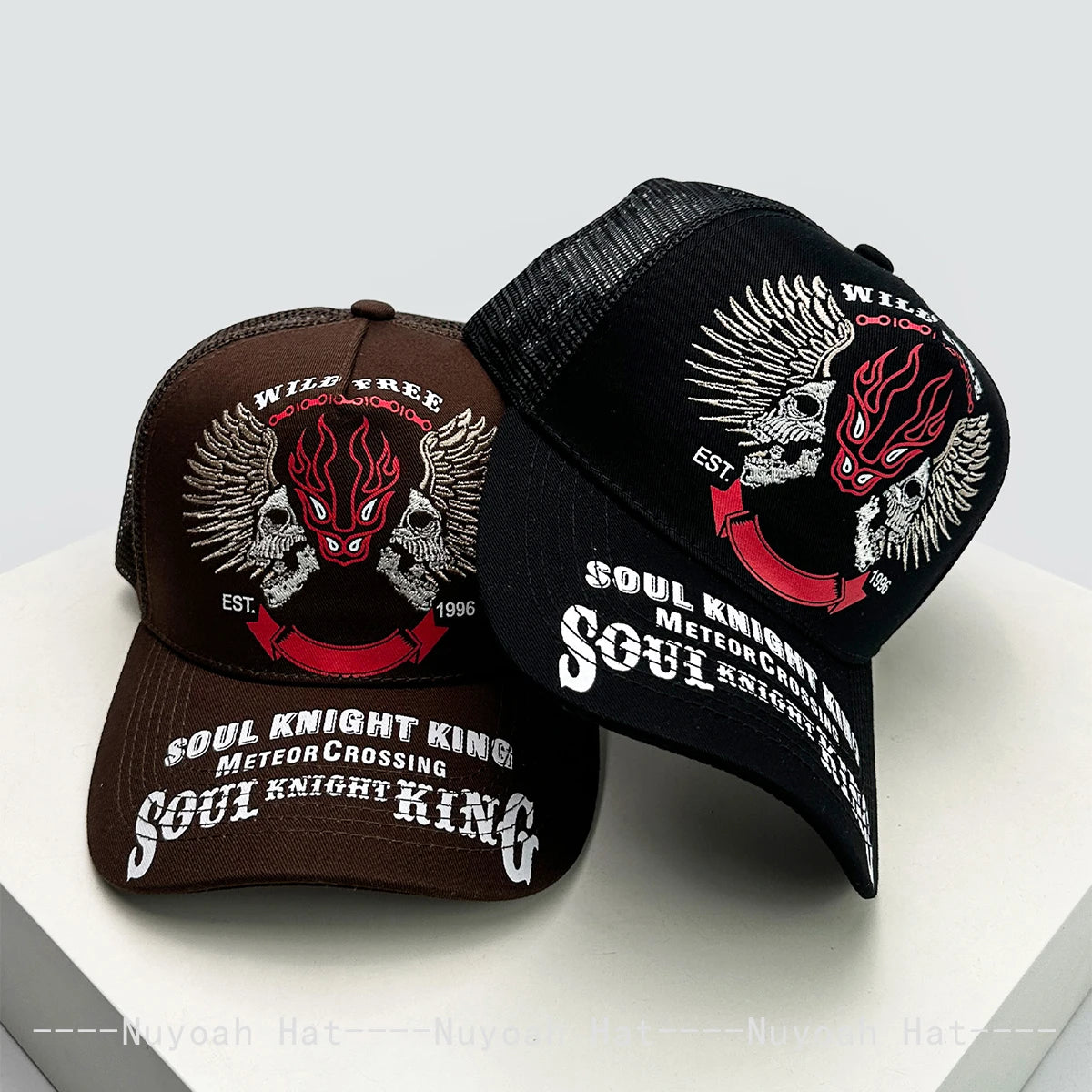New Men Women Hip Hop Soul Knight King Embroidery Baseball Hats Breathable Personal Sunshade Trucker Caps Street Versatile ins
