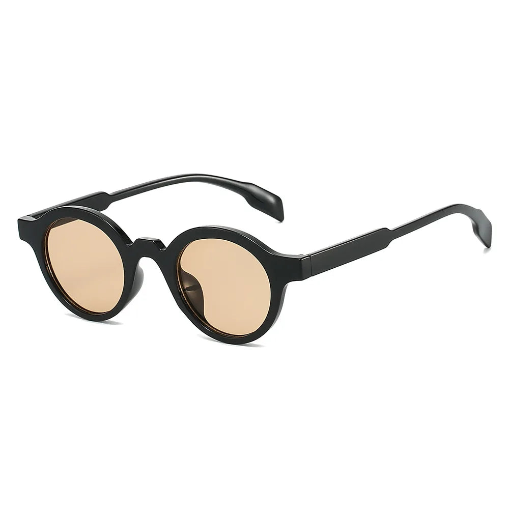 JNPCXI Retro Small Round Women Sunglasses Fashion Gradient Shades UV400 Punk Men Yellow Green Sun Glasses