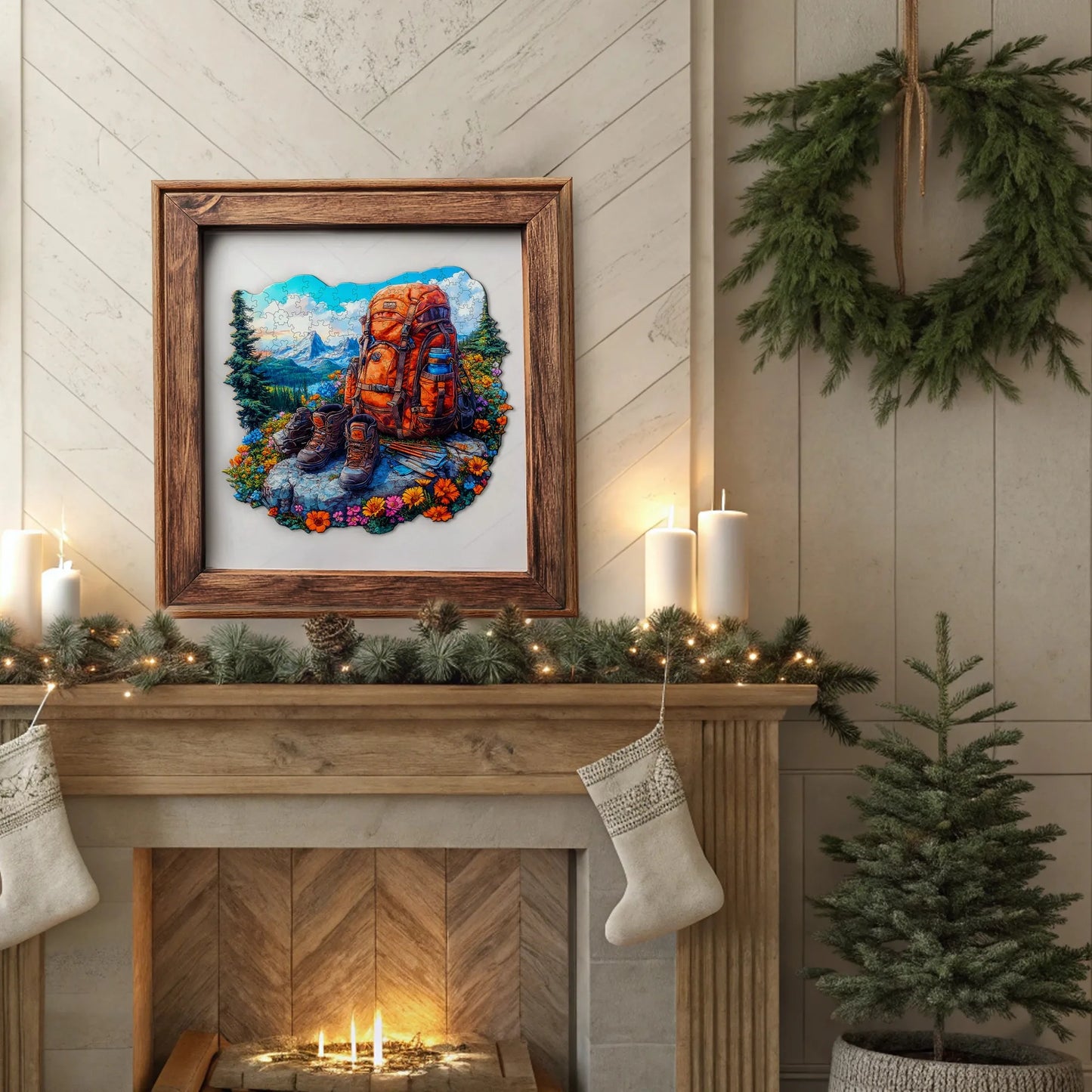 Forests and Lakes Wooden Jigsaw Puzzle Beautiful Wooden Decor Christmas and Halloween Gift Toy For Teen And Kid