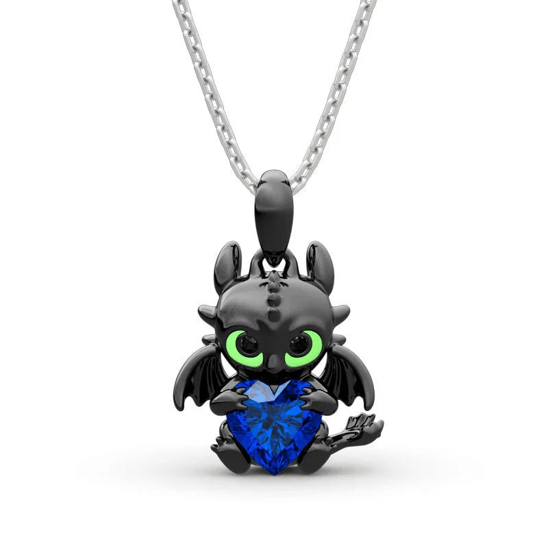 Anime Toothless Necklace Charm Pendant Kids Adult Fashion Jewelry Accessories