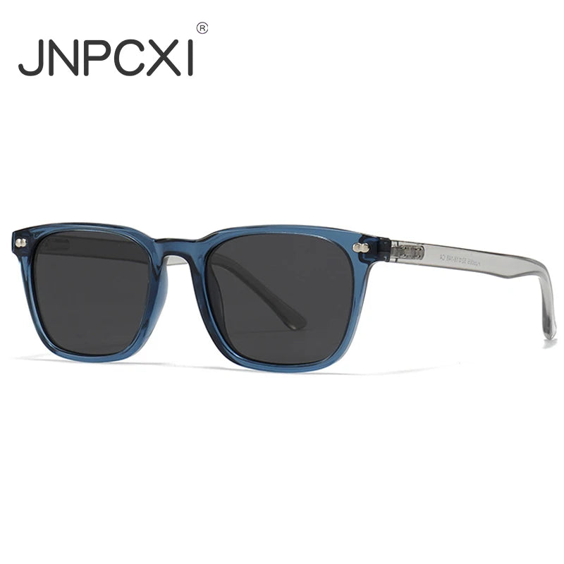 JNPCXI New Vintage Polarized Rivets Polygon Square Leopard Women Sunglasses Fashion Men Shades UV400