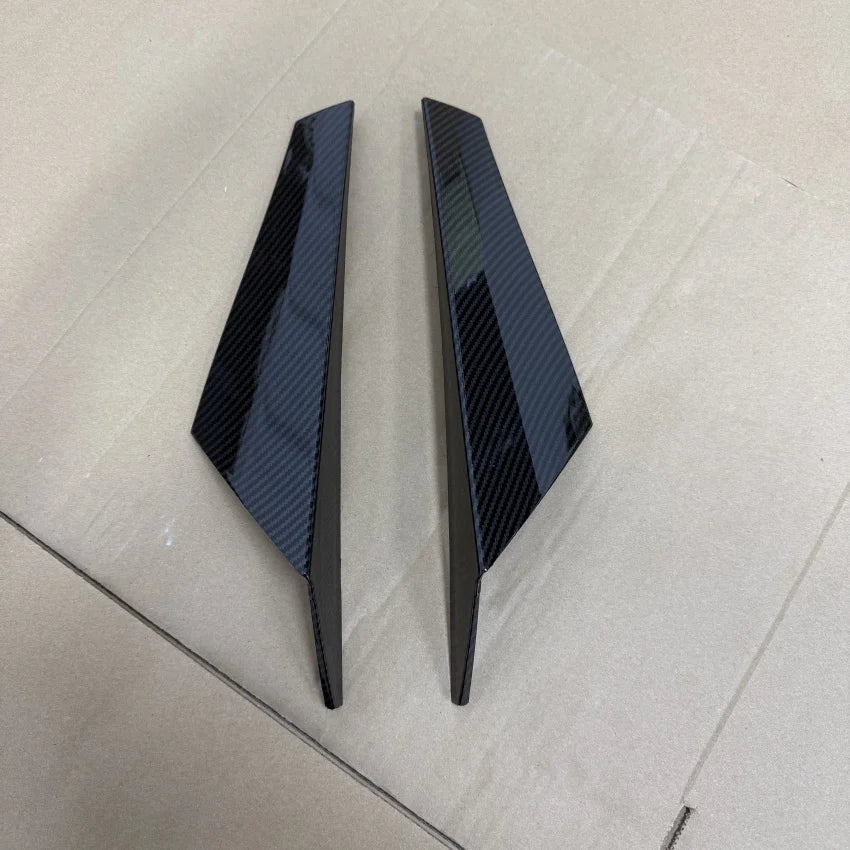 For Volkswagen VW Golf 8 MK8 GTI GTD TSI TDI 2020-2023 Rear Window Spoiler Side Wing Cover Splitters ABS Glossy Black Body Kit