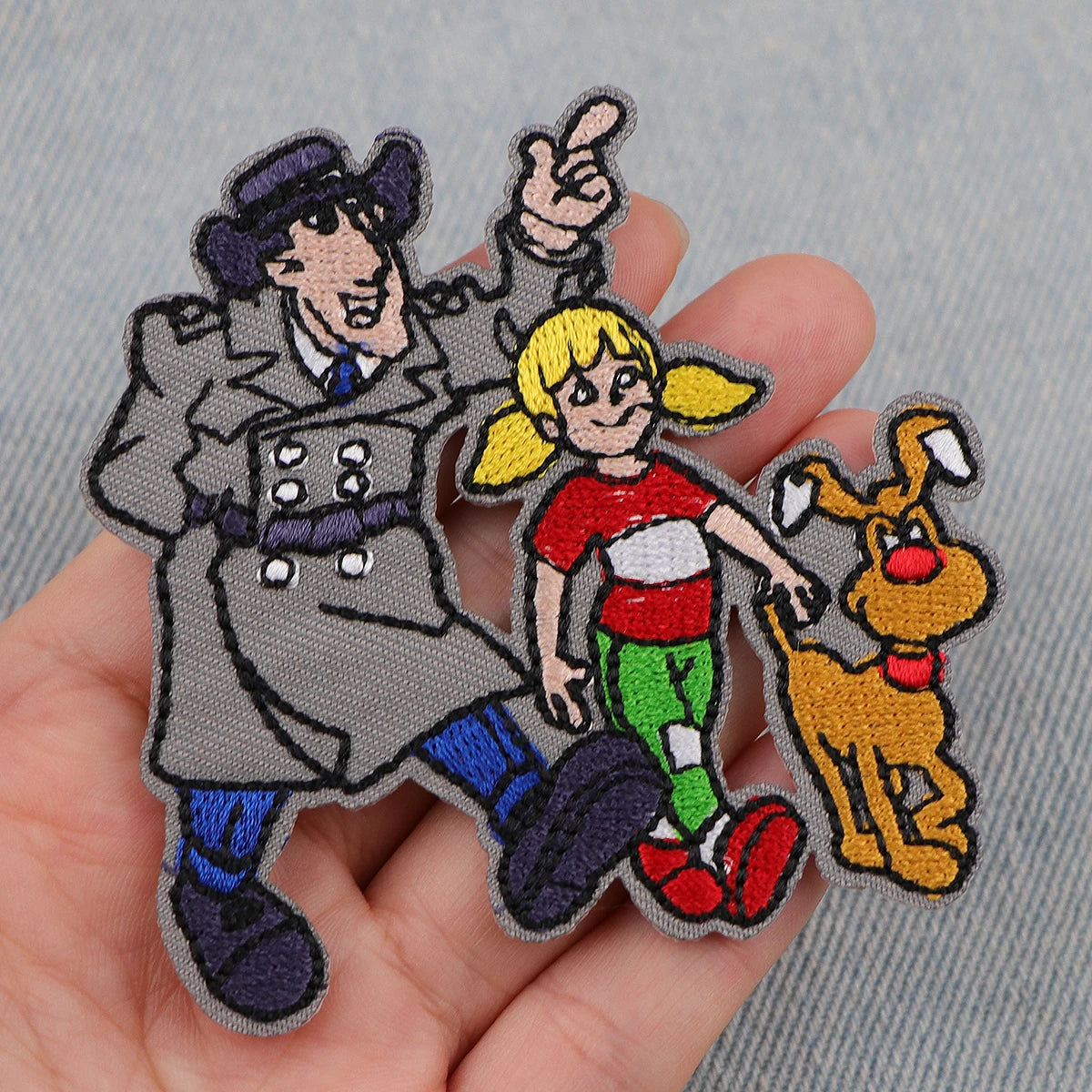90s Cartoon Embroidery Patch Police Officer Iron On Patches For Clothing Thermoadhesive Patches On Clothes DIY Sew Badges