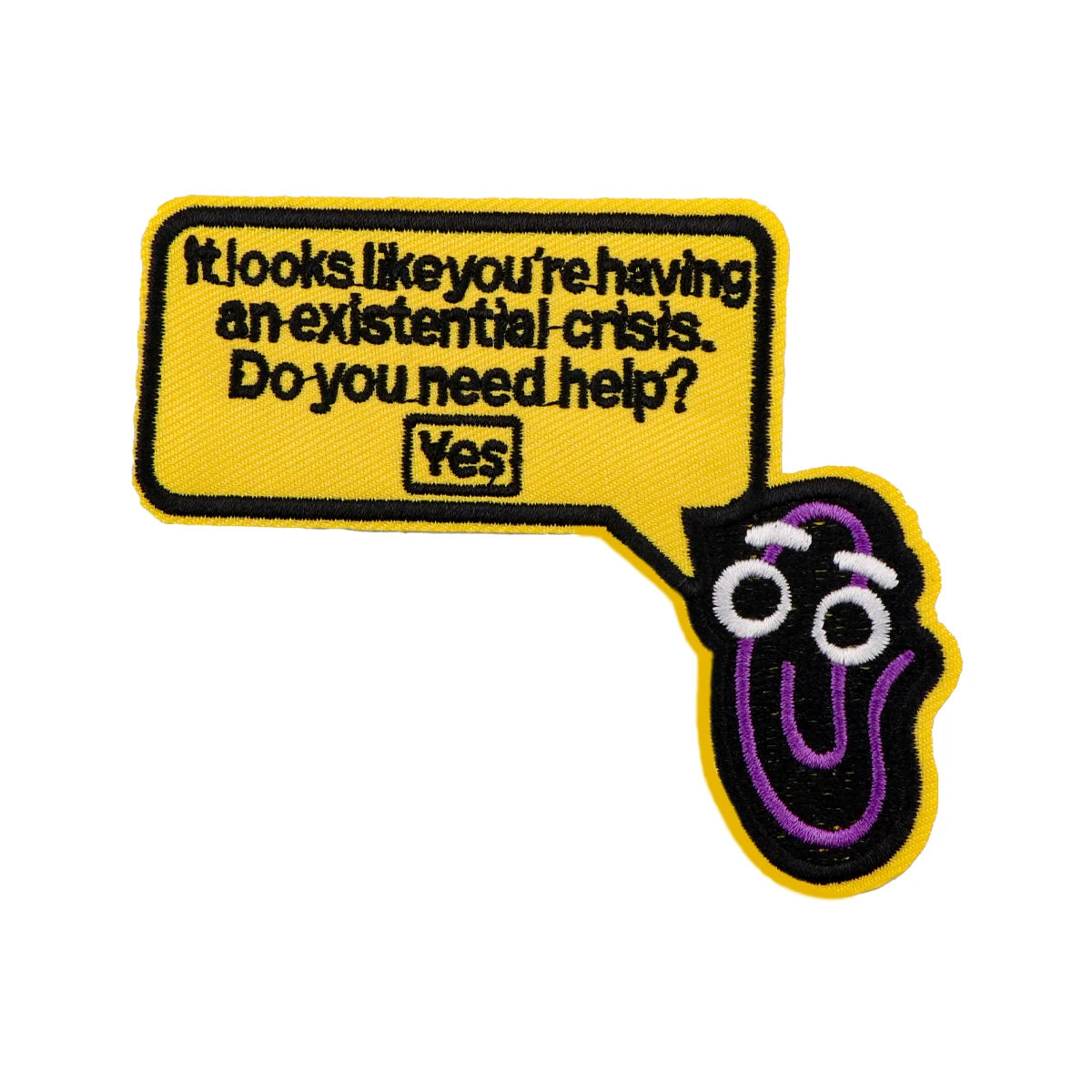 Do you need help? Embroidery Patch Iron On Patches for Clothing Thermoadhesive Patches Funny Patches On Clothes Badge DIY Sew
