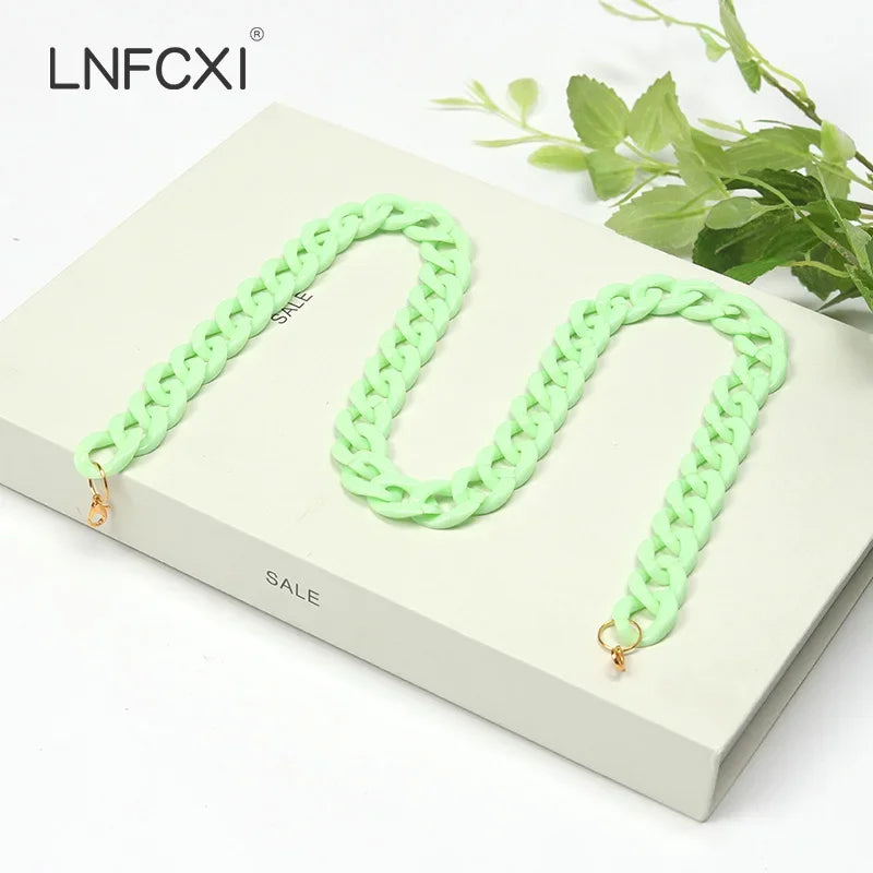 New Fashion Men Women Neck Chain for Mask Glasses Acrylic Sunglasses Chains Lanyard Reading Eyeglasses Cord Neck Strap Rope