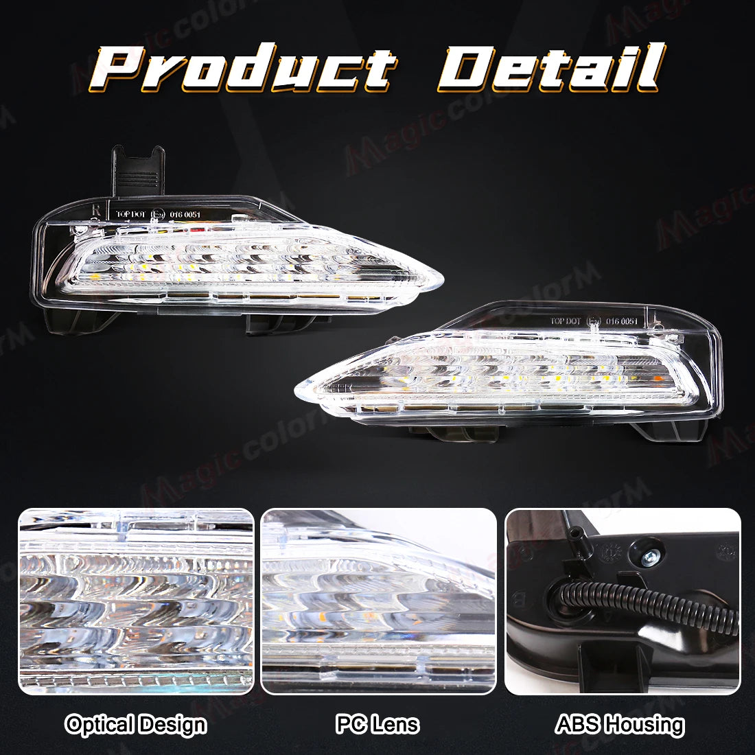 For Infiniti Q50 Q50S Sport Model 2014 2015 2016 2017 2018 2019 2020 LED Turn Signal Lights DRL Daytime Running Lights Car 12V