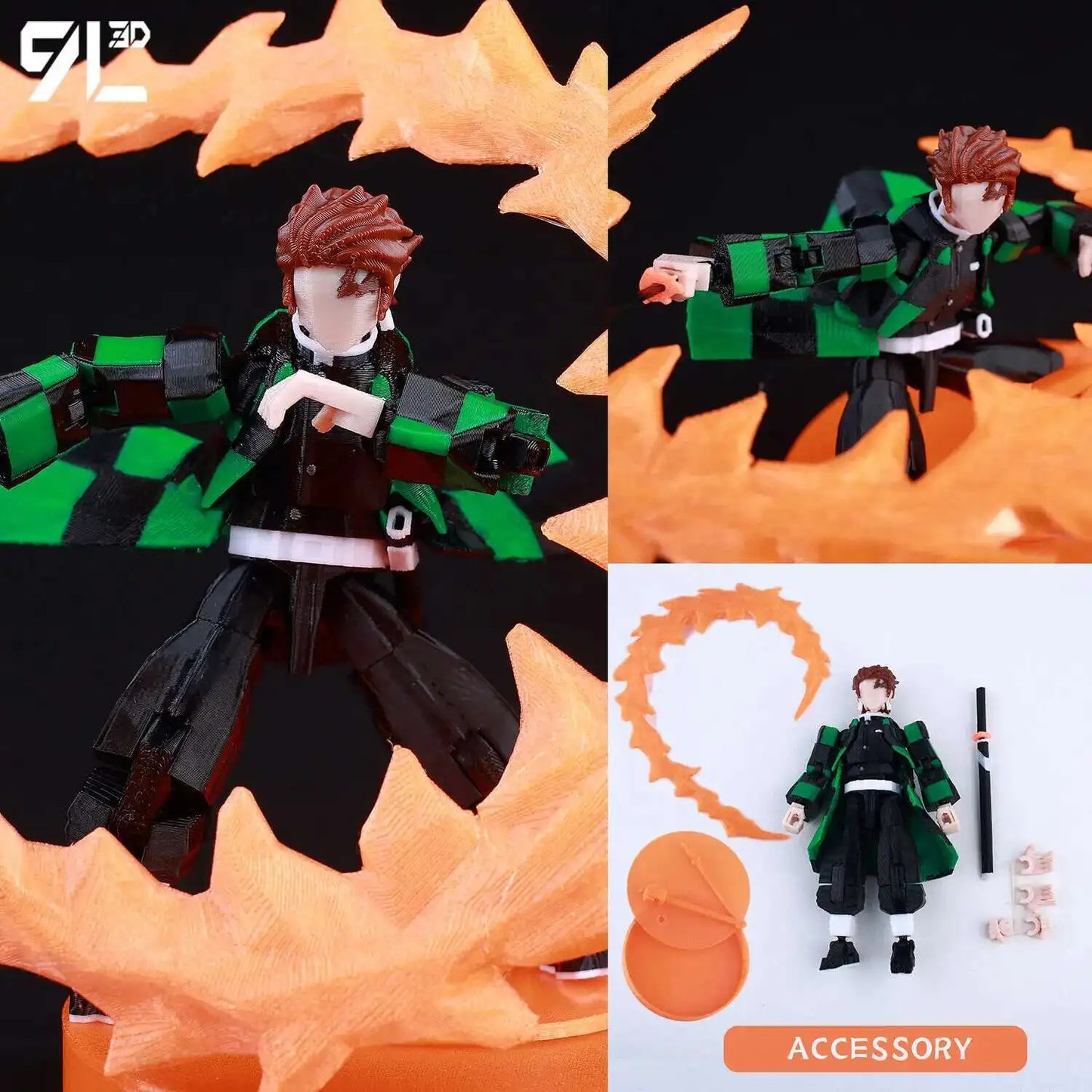 9L 3D Printed Anime Jujutsu Kaisen Sukuna Dummy 13 Shapeshift Action Figures 16